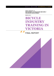 Bicycle Industry Training Project