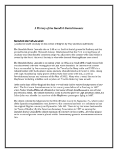 A History of the Standish Burial Grounds Standish