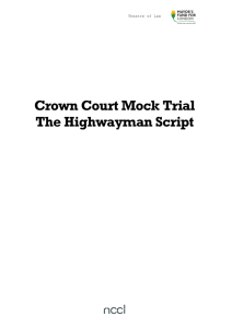 The Highwayman Trial