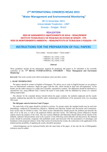 instructions for the preparation of full papers
