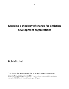 Mapping a theology of change for Christian development