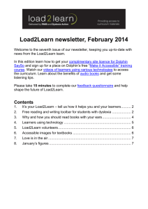 Word 2010 - Load2Learn newsletter, 6 February 2014