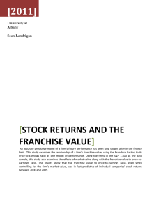 Stock Returns and the Franchise Value