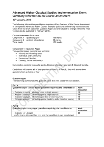 Example Marking Instructions