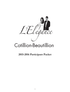 Cotillion Participant Packet 2015-2016 - Emmanuel