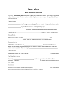 Imperialism Notes Template
