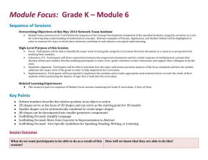 Grade K Module 6 Facilitator`s Guide