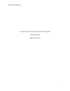 Executive Compensation Graduate Research Paper