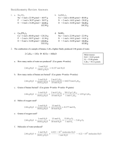 WS 4 Stoichiometry Review_answers
