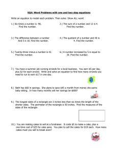 EQ4: Equations Word Problems practice
