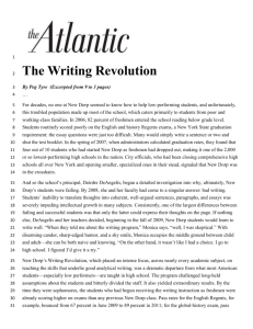 The Writing Revolution Atlantic Monthly Article