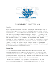 Player Handbook - South Calgary Colts Football Club