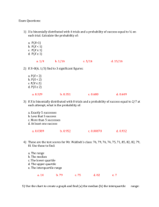 Prob and Stats Practice Test Group 5 Prob and Stats