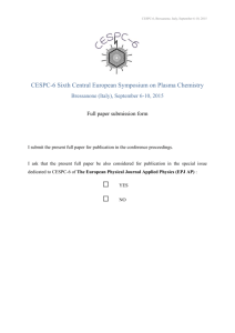 CESPC-6 Full paper Template