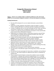 2014-2015 CRES School Goals - Augusta County Public Schools