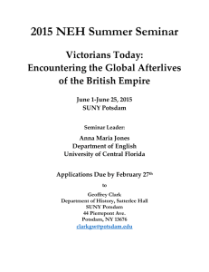 Application 2015 NEH Summer Seminar for Faculty