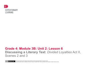 Grade 4 Module 3B, Unit 2, Lesson 6