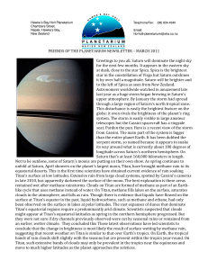 friends of the planetarium newsletter - march 2011