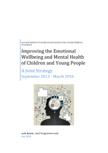 Improving the Emotional and Wellbeing and Mental Health of