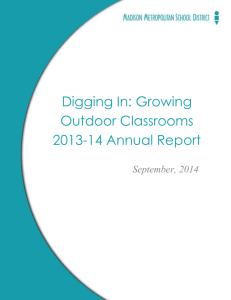 Digging In: Growing Outdoor Classrooms 2013-2014