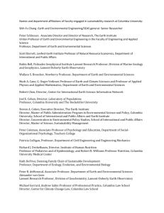List of Faculty Engaged in Sustainability Research at