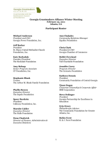 Attendee Roster - Southeastern Council of Foundations