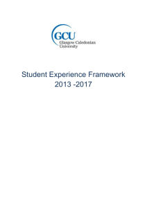 Student Experience Framework 2013