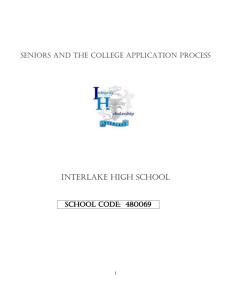 College Application Process Packet