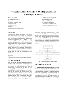 Vehicular Ad Hoc Networks (VANETS):Attacks and Challenges