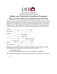 the application form - Oklahoma Farmers & Ranchers Association