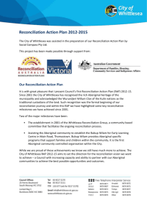Reconciliation Action Plan 2012-2015