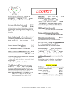 desserts - Los Angeles - LA Rose Cafe Hollywood ~ Catering