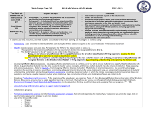 Some Examples of Formative Assessments in Science