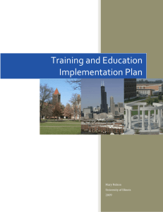 Training and Education Implementation Plan - Nessie