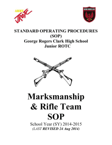 Marksmanship & Rifle Team SOP