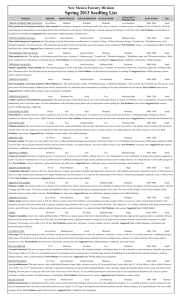 Spring 2013 Seedling List - New Mexico