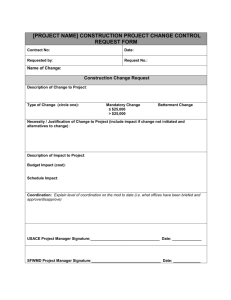 CERP Change Control Request Form