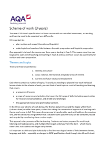 Scheme of work (3 years)