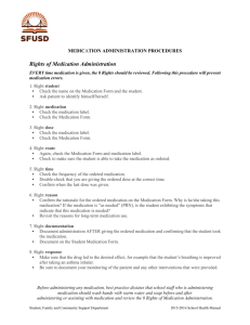 Medication Administration Procedures