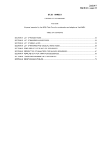 section 7: feature keys for amino acid sequences