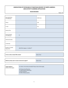 CME Application Form