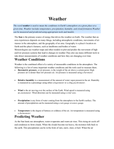 Weather and Climate Lesson