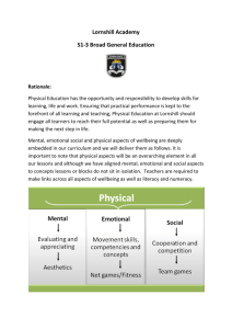 BGE Targets, Success Criteria, Experiences and Outcomes – S1&2