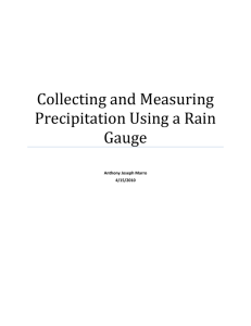 Collecting and Measuring Precipitation Using a Rain Gauge