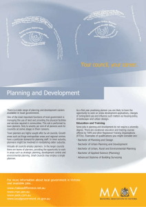 Planning development career fact sheet (Word
