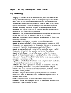 Key Terminology and Common Fallacies