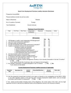 Quick Form Employment Practices Liability Indication Worksheet