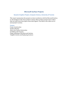 Various Projects - Microsoft Research