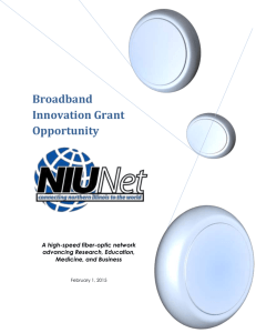 Broadband Innovation Grant Opportunity - NIUNet