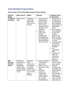 Quick Guide to School Breakfast Program Delivery